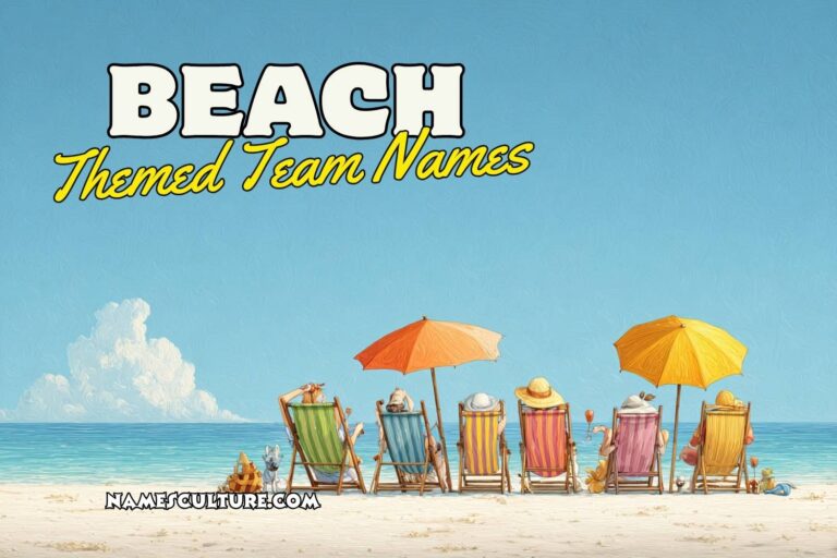 beach themed team names