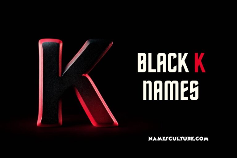 black k names