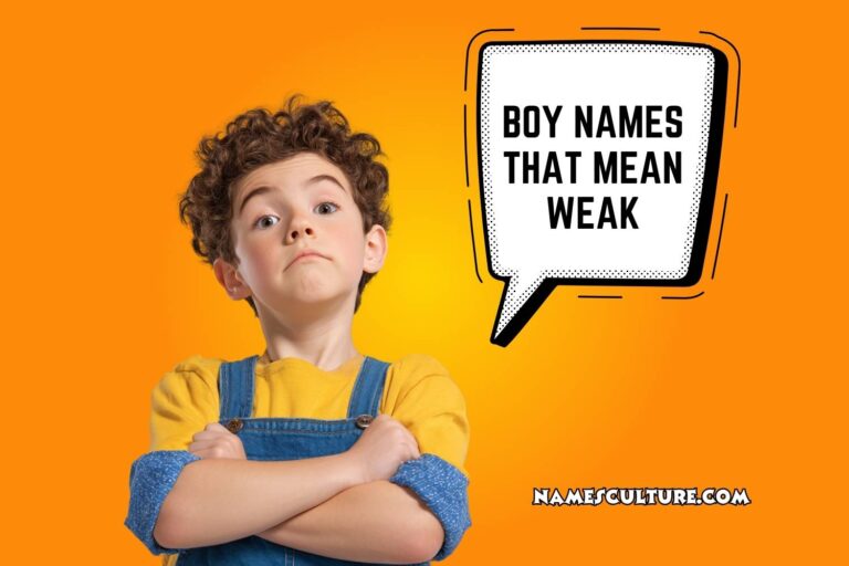 boy names that mean weak