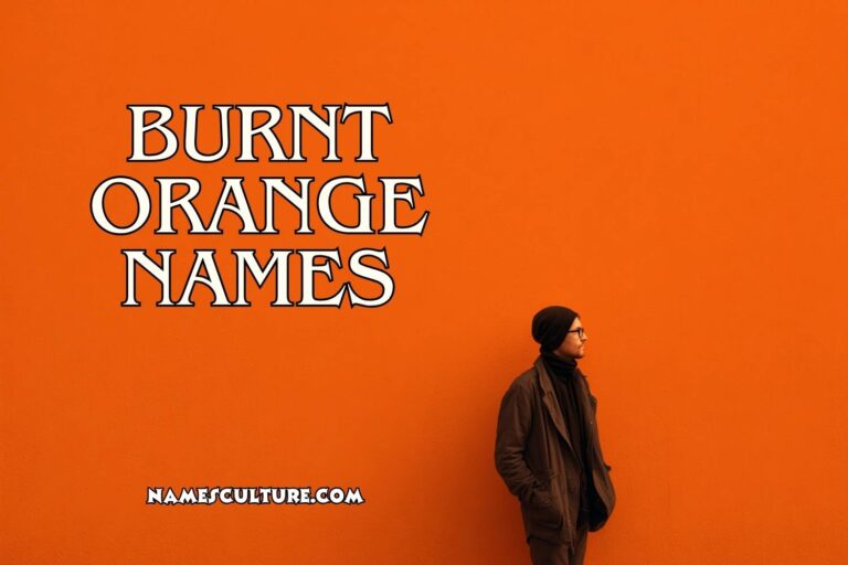 burnt orange names