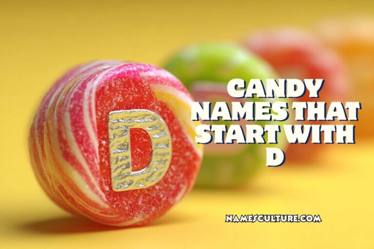 candy names that start with d