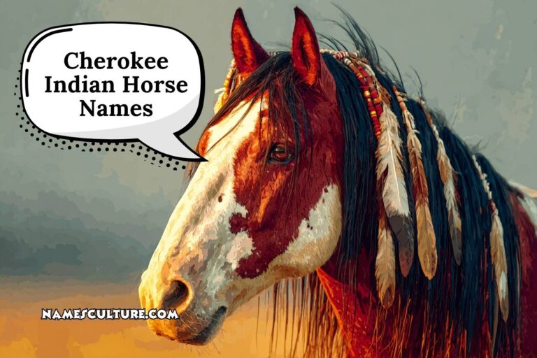 cherokee indian horse names