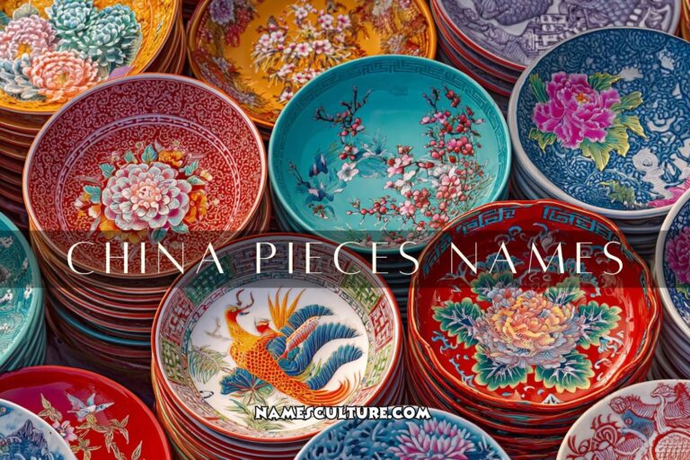 china pieces names