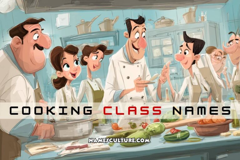 cooking class names