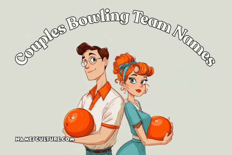 couples bowling team names