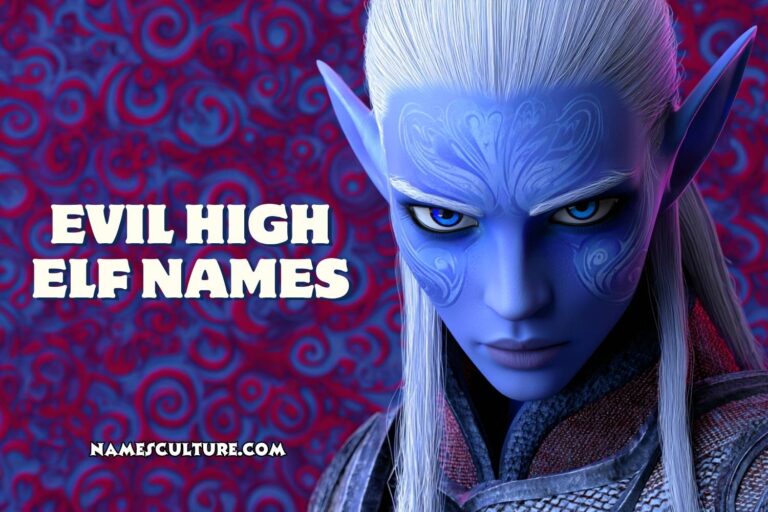 evil high elf names