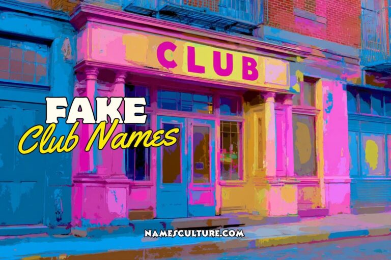fake club names