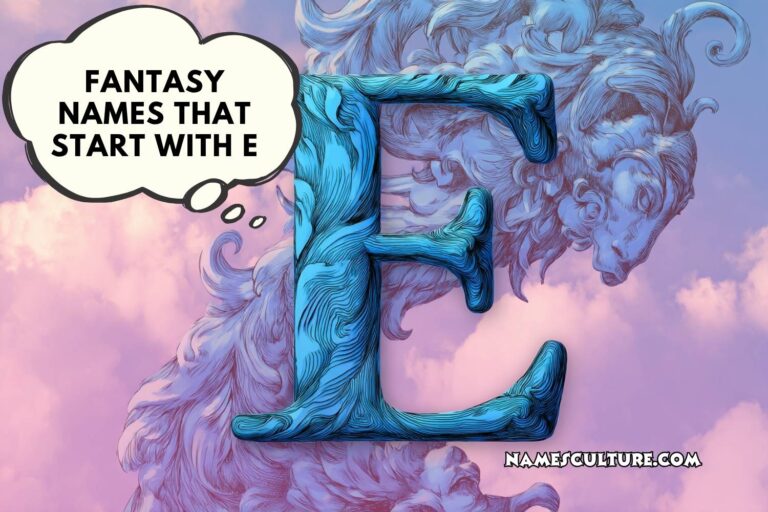 fantasy names that start with e