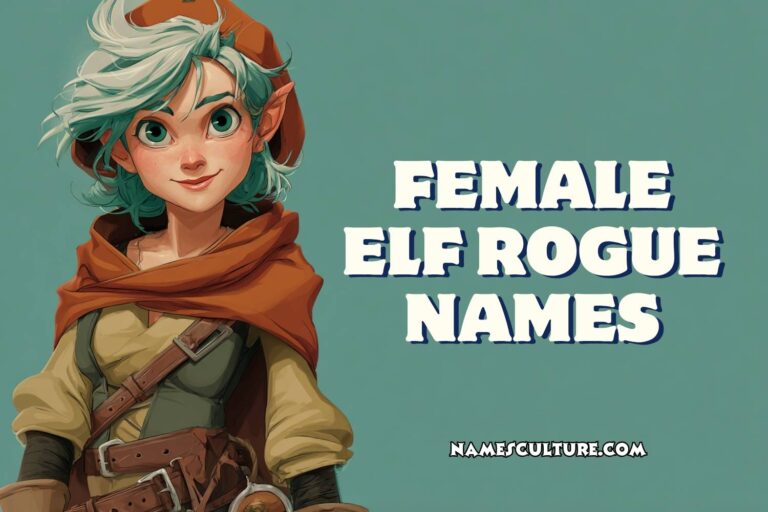 female elf rogue names