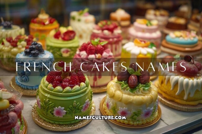 french cakes names
