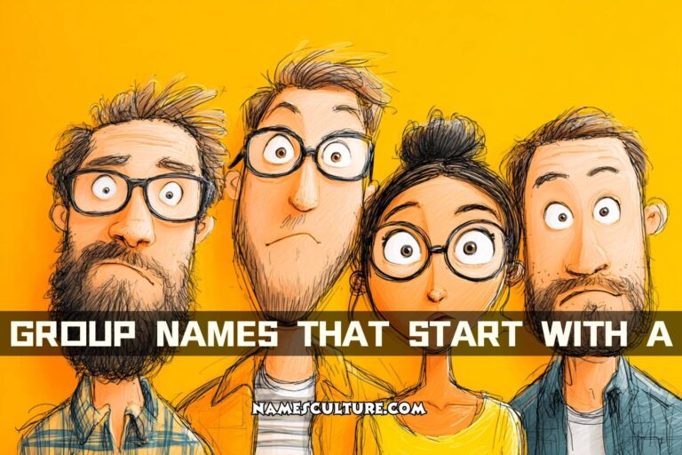 group names that start with a