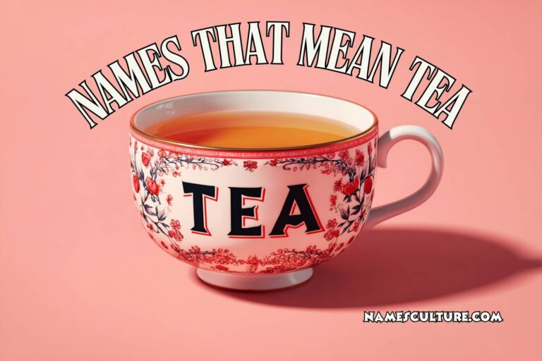 names that mean tea