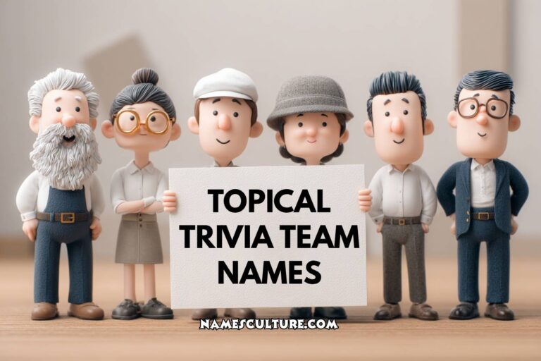topical trivia team names